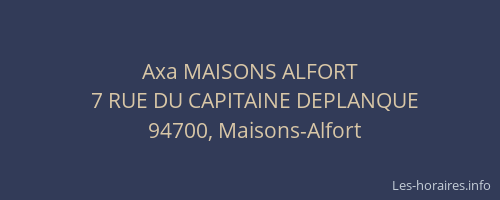 Axa MAISONS ALFORT