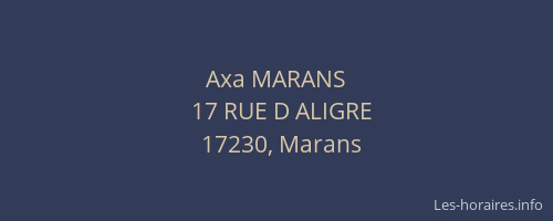 Axa MARANS