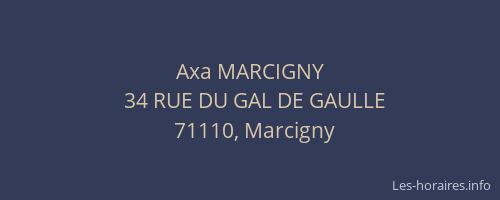 Axa MARCIGNY