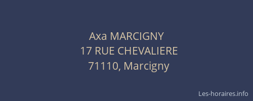 Axa MARCIGNY
