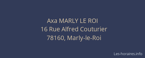 Axa MARLY LE ROI
