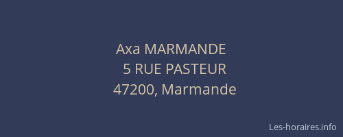 Axa MARMANDE