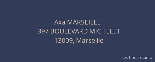 Axa MARSEILLE