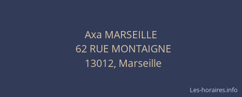 Axa MARSEILLE