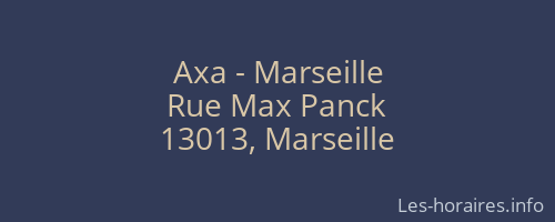Axa - Marseille