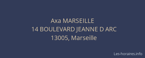 Axa MARSEILLE