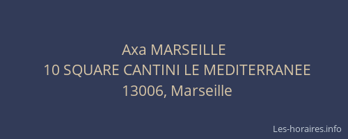 Axa MARSEILLE