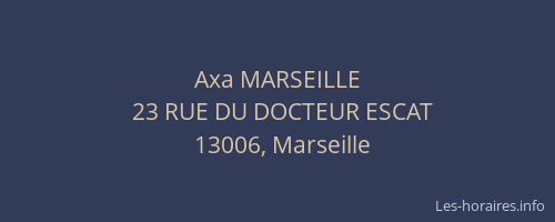 Axa MARSEILLE