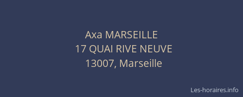 Axa MARSEILLE