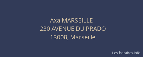 Axa MARSEILLE