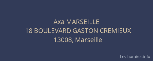 Axa MARSEILLE