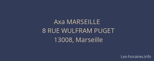 Axa MARSEILLE