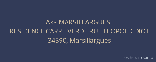Axa MARSILLARGUES