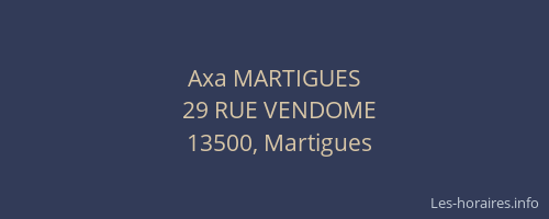 Axa MARTIGUES