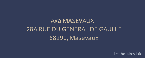 Axa MASEVAUX