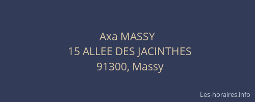 Axa MASSY