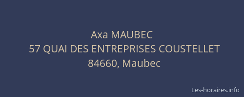 Axa MAUBEC