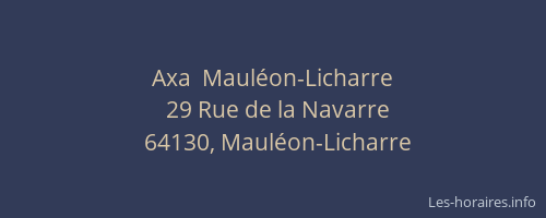 Axa  Mauléon-Licharre
