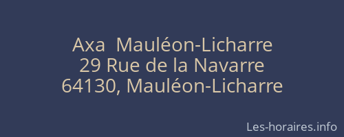 Axa  Mauléon-Licharre