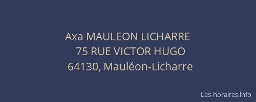 Axa MAULEON LICHARRE