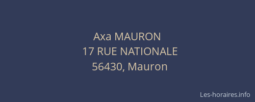 Axa MAURON