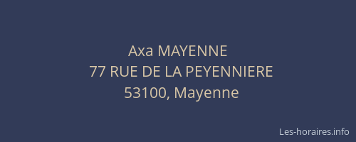 Axa MAYENNE