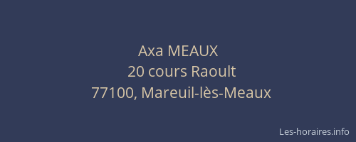 Axa MEAUX