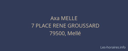 Axa MELLE