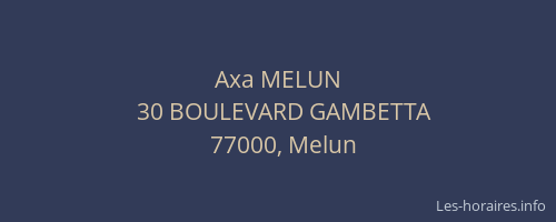 Axa MELUN