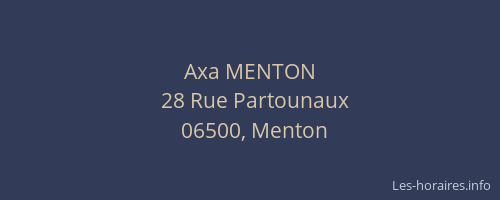 Axa MENTON