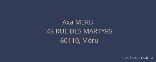 Axa MERU
