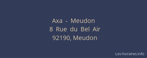 Axa  -  Meudon
