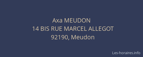 Axa MEUDON