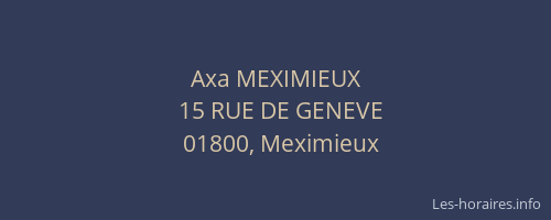 Axa MEXIMIEUX