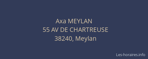 Axa MEYLAN