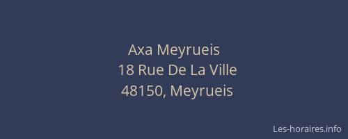Axa Meyrueis