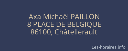 Axa Michaël PAILLON