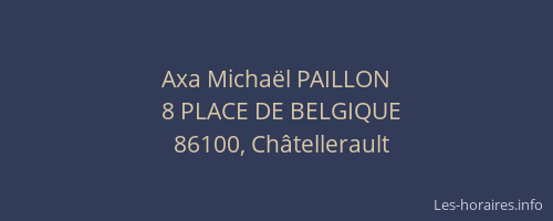 Axa Michaël PAILLON