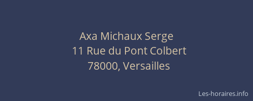 Axa Michaux Serge