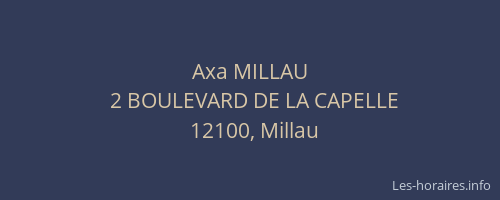 Axa MILLAU
