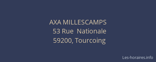 AXA MILLESCAMPS