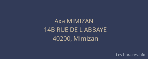 Axa MIMIZAN