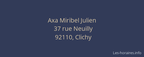 Axa Miribel Julien