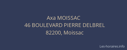 Axa MOISSAC