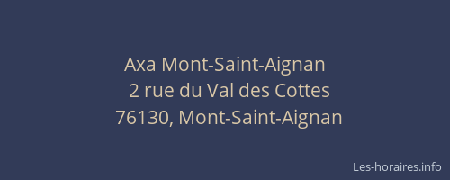 Axa Mont-Saint-Aignan