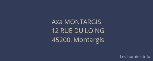 Axa MONTARGIS