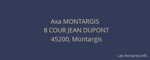 Axa MONTARGIS