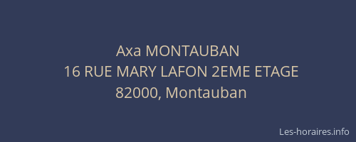 Axa MONTAUBAN