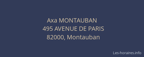 Axa MONTAUBAN