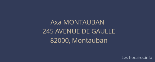 Axa MONTAUBAN